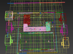 school scene Model 3D