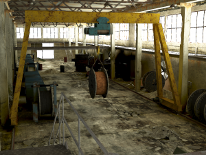 old factory interior 3D 모델