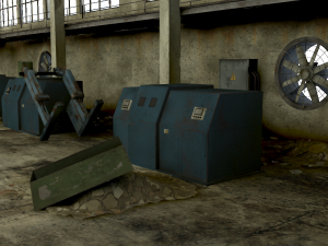 old factory interior Model 3D