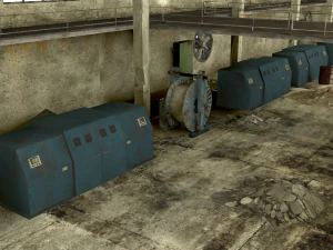 vecchio interno della fabbrica Modello 3D