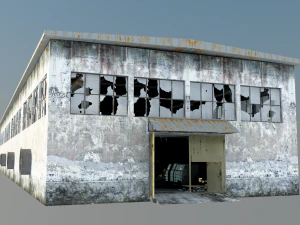 vecchio interno della fabbrica Modello 3D