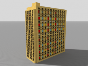soviet building 3D-Modell
