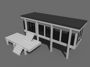 franswort house 3D 模型