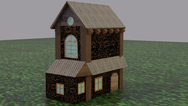 medieval house Modelo 3D .c4d .max .obj .3ds .fbx .stl .blend 