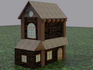 casa medieval Modelo 3D