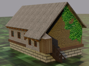 medieval village house 3Dモデル