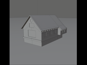 medieval village house 3Dモデル