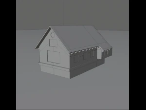 medieval village house 3D Model
