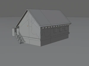 medieval village house 3D Model