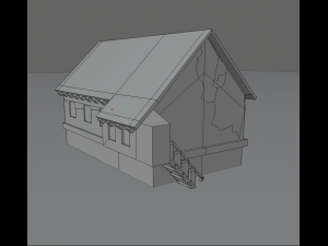 medieval village house 3Dモデル