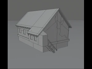 medieval village house 3D Model
