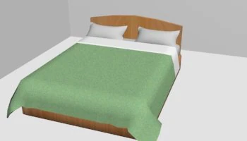 tempat tidur 3ds maks Model 3D .c4d .max .obj .3ds .fbx .stl .blend 
