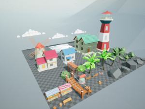 perth island ue4 3D Модель