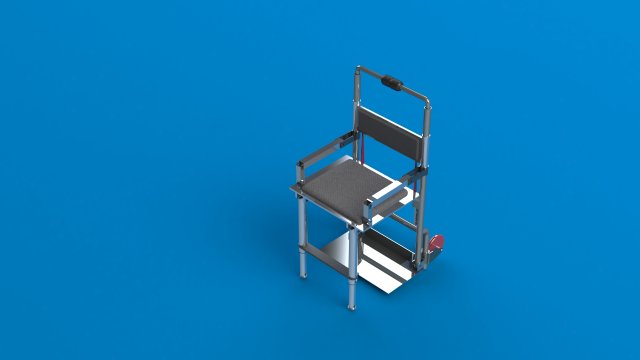 Folding chair-trolley Model 3D .c4d .max .obj .3ds .fbx .stl .blend 