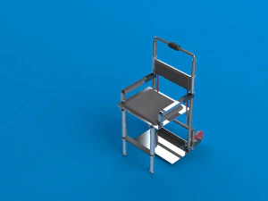 접이식 의자 - 트롤리 3D 모델