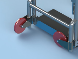 Folding chair-trolley Model 3D