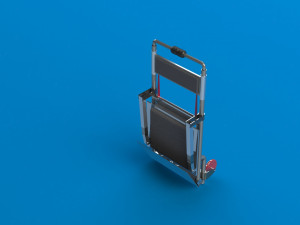 Folding chair-trolley Model 3D