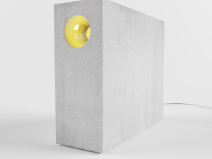 concrete table light 3D Модель