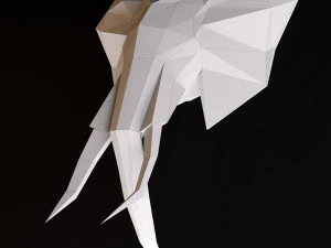 olifantenkop laag poly 3D Model
