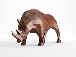 rhinoceros low poly 3D Model