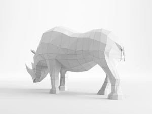 rhinoceros low poly 3D Model