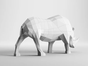 rhinoceros low poly 3D Model