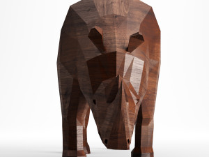 rhinoceros low poly Modelo 3D