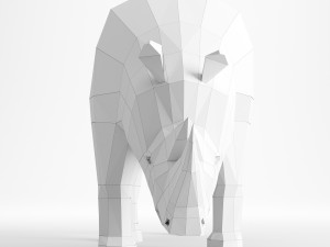 rhinoceros low poly Modelo 3D