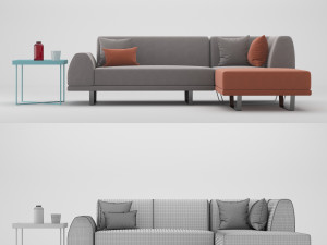 sectional sofa portland 3D 모델