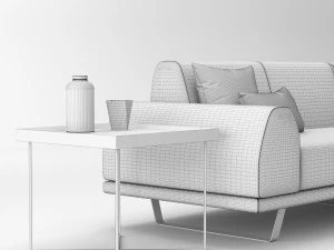 sectional sofa portland 3D Model