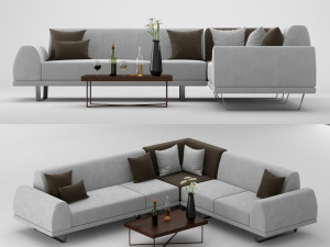 sectional sofa portland 2 3D 모델