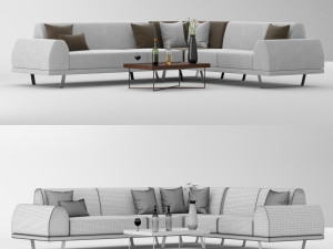 sectional sofa portland 2 Model 3D