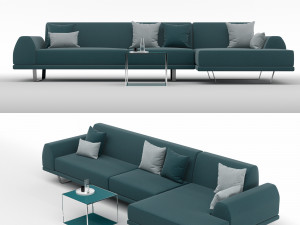 sectional sofa portland 4 3D 모델