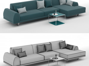 sectional sofa portland 4 3D मॉडल
