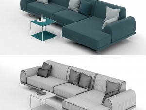sectional sofa portland 4 3D मॉडल