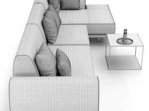 sectional sofa portland 4 3D मॉडल