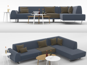 sectional sofa portland 3 3D Модель
