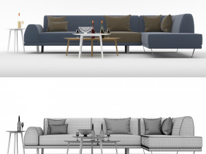 sectional sofa portland 3 3Dモデル