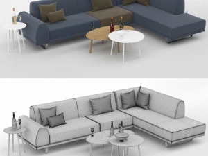 sectional sofa portland 3 3D Model