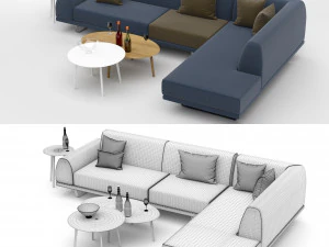 sectional sofa portland 3 3D Model