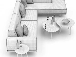 sectional sofa portland 3 3D Model