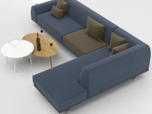 sectional sofa portland 3 3D Model