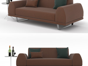 portland 2 seater sofa 3D Модель