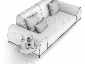 portland 2 seater sofa 3D Модель