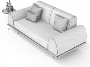 portland 2 seater sofa 3D Модель