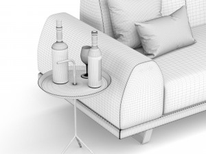 portland 2 seater sofa 3D Модель