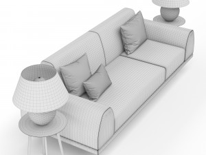 portland 2 5 seater sofa Model 3D