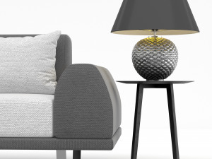 portland 2 5 seater sofa Model 3D