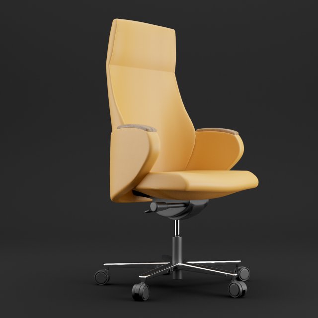 modern leather office chair 3D-Modell .c4d .max .obj .3ds .fbx .stl .blend 