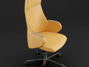 modern leather office chair 3D Model